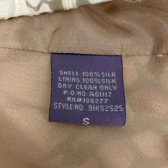 Hale Bob Silk Snake Print Blouson Halter Top Size S Lace Trim Lined Tan Brown - Picture 6 of 7